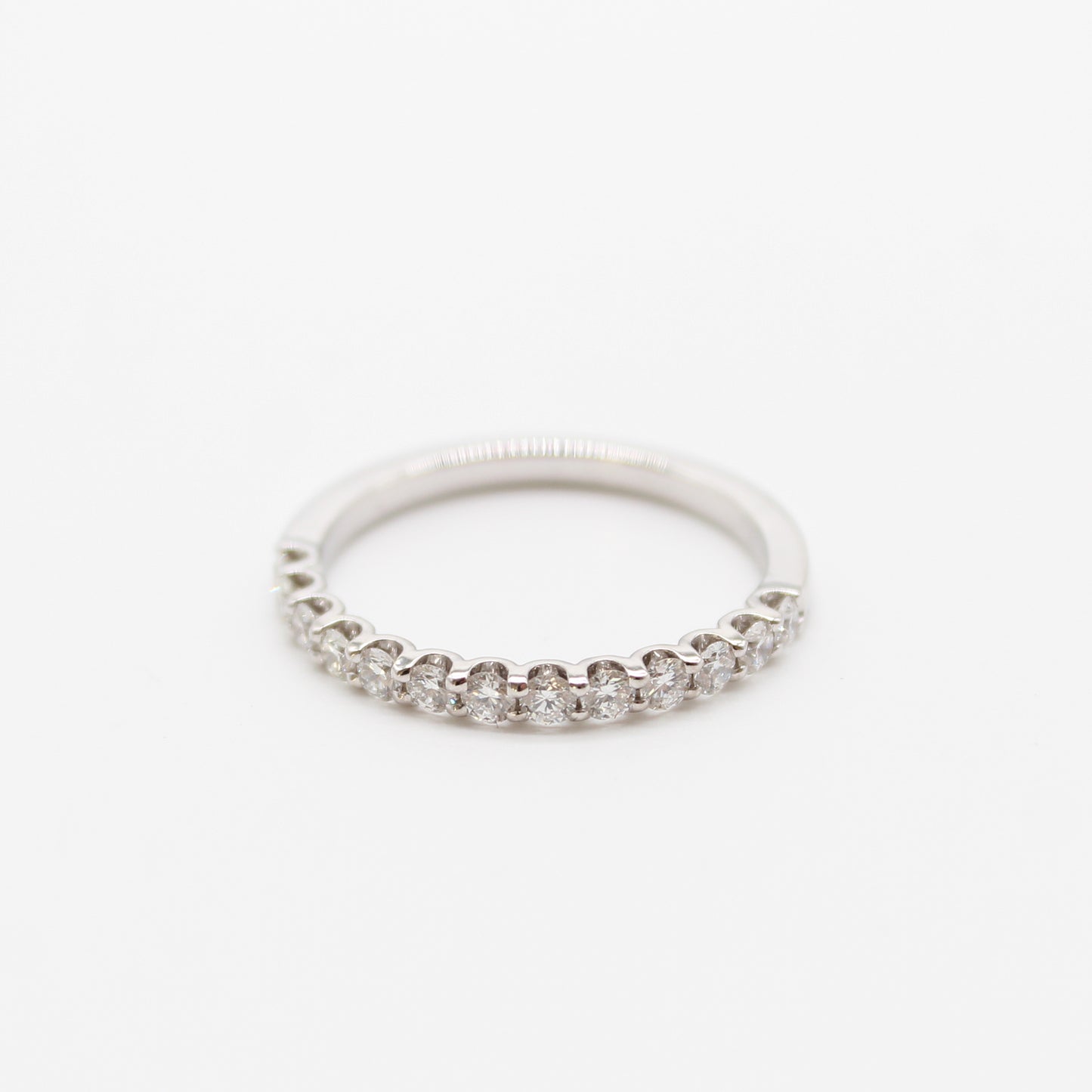 18k witgouden verlovingsring met 0,42ct diamanten