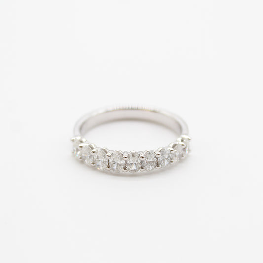 18k witgouden verlovingsring met 1,01ct diamanten