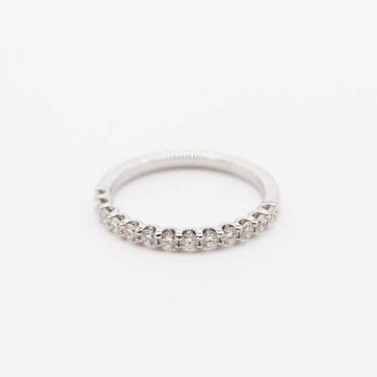18k witgouden verlovingsring met 0,42ct diamanten